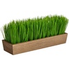 image:image12in Grass Artificial Plant in Decorative Planter