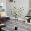 image:imageNearly Natural 10 ft Artificial Minimalist Citrus Tree Bendable Floor Plant5ft