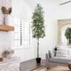 image:imageNearly Natural 10ft Artificial Olive Tree Green Plastic Iron Polyester Materials 3257 lbs