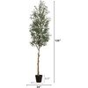 image:imageNearly Natural 10ft Artificial Olive Tree Green Plastic Iron Polyester Materials 3257 lbs