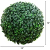 image:imageNearly Natural 12in UV Resistant Artificial Boxwood Ball Set of 2  IndoorOutdoor