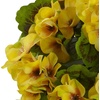 image:imageNearly Natural 13 in Artificial Geranium Bush Set UVResistant Porch DecorYellow