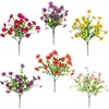 image:imageNearly Natural 13in UV Resistant Artificial Daisy Bush IndoorOutdoor  Set of 12Assorted 1