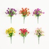 image:imageNearly Natural 13in UV Resistant Artificial Daisy Bush IndoorOutdoor  Set of 12Assorted 1