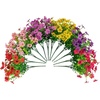 image:imageNearly Natural 13in UV Resistant Artificial Daisy Bush IndoorOutdoor  Set of 12Assorted 1