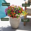 image:imageNearly Natural 13in UV Resistant Artificial Daisy Bush IndoorOutdoor  Set of 12Assorted 1
