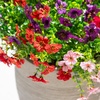 image:imageNearly Natural 13in UV Resistant Artificial Daisy Bush IndoorOutdoor  Set of 12Assorted 1
