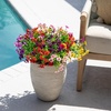 image:imageNearly Natural 13in UV Resistant Artificial Daisy Bush IndoorOutdoor  Set of 12Assorted 1