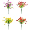 image:imageNearly Natural 13in UV Resistant Artificial Daisy Bush IndoorOutdoor  Set of 12Assorted 2