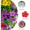 image:imageNearly Natural 13in UV Resistant Artificial Daisy Bush IndoorOutdoor  Set of 12Assorted 2