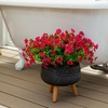 image:imageNearly Natural 13in UV Resistant Artificial Daisy Bush IndoorOutdoor  Set of 12Beauty