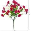 image:imageNearly Natural 13in UV Resistant Artificial Daisy Bush IndoorOutdoor  Set of 12Beauty