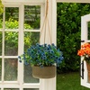 image:imageNearly Natural 13in UV Resistant Artificial Daisy Bush IndoorOutdoor  Set of 12Blue