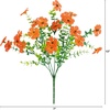 image:imageNearly Natural 13in UV Resistant Artificial Daisy Bush IndoorOutdoor  Set of 12Orange