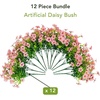image:imageNearly Natural 13in UV Resistant Artificial Daisy Bush IndoorOutdoor  Set of 12Pink