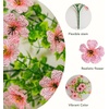 image:imageNearly Natural 13in UV Resistant Artificial Daisy Bush IndoorOutdoor  Set of 12Pink