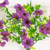 image:imageNearly Natural 13in UV Resistant Artificial Daisy Bush IndoorOutdoor  Set of 12Purple