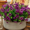 image:imageNearly Natural 13in UV Resistant Artificial Daisy Bush IndoorOutdoor  Set of 12Purple