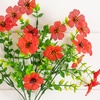 image:imageNearly Natural 13in UV Resistant Artificial Daisy Bush IndoorOutdoor  Set of 12Red