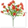 image:imageNearly Natural 13in UV Resistant Artificial Daisy Bush IndoorOutdoor  Set of 12Red