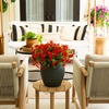 image:imageNearly Natural 13in UV Resistant Artificial Daisy Bush IndoorOutdoor  Set of 12Red