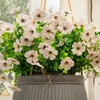 image:imageNearly Natural 13in UV Resistant Artificial Daisy Bush IndoorOutdoor  Set of 12White