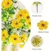 image:imageNearly Natural 13in UV Resistant Artificial Daisy Bush IndoorOutdoor  Set of 12Yellow