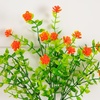 image:imageNearly Natural 13in UV Resistant Artificial Flowering Mini Rose Bush IndoorOutdoor  Set of 12Orange