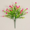 image:imageNearly Natural 13in UV Resistant Artificial Flowering Mini Rose Bush IndoorOutdoor  Set of 12Pink