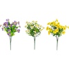 image:imageNearly Natural 13in UV Resistant Artificial Pansy Bush IndoorOutdoor  Set of 12Assorted 1