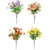 image:imageNearly Natural 13in UV Resistant Artificial Pansy Bush IndoorOutdoor  Set of 12Assorted 2