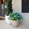 image:imageNearly Natural 13in UV Resistant Artificial Pansy Bush IndoorOutdoor  Set of 12Blue