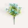 image:imageNearly Natural 13in UV Resistant Artificial Pansy Bush IndoorOutdoor  Set of 12Blue