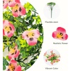 image:imageNearly Natural 13in UV Resistant Artificial Pansy Bush IndoorOutdoor  Set of 12Pink