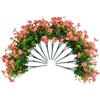 image:imageNearly Natural 13in UV Resistant Artificial Pansy Bush IndoorOutdoor  Set of 12Pink