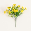 image:imageNearly Natural 13in UV Resistant Artificial Pansy Bush IndoorOutdoor  Set of 12Yellow