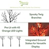 image:imageNearly Natural 14in PreLit Halloween Black Twig Branches with 45 Orange LED Lights  Set of 3