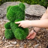 image:imageNearly Natural 14in UV Resistant Artificial Grass Garden Plush Topiary Bear  IndoorOutdoor
