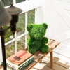 image:imageNearly Natural 14in UV Resistant Artificial Grass Garden Plush Topiary Bear  IndoorOutdoor