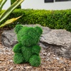 image:imageNearly Natural 14in UV Resistant Artificial Grass Garden Plush Topiary Bear  IndoorOutdoor