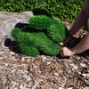 image:imageNearly Natural 14in UV Resistant Artificial Grass Garden Plush Topiary Bunny Rabbit  IndoorOutdoor