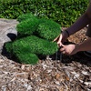 image:imageNearly Natural 14in UV Resistant Artificial Grass Garden Plush Topiary Bunny Rabbit  IndoorOutdoor