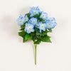 image:imageNearly Natural 14in UV Resistant Artificial Hydrangea Bush IndoorOutdoor  Set of 6Blue