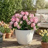 image:imageNearly Natural 14in UV Resistant Artificial Hydrangea Bush IndoorOutdoor  Set of 6Pink