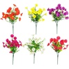 image:imageNearly Natural 14in UV Resistant Artificial Morning Glory Bush IndoorOutdoor  Set of 12Assorted 1