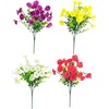 image:imageNearly Natural 14in UV Resistant Artificial Morning Glory Bush IndoorOutdoor  Set of 12Assorted 2