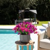 image:imageNearly Natural 14in UV Resistant Artificial Morning Glory Bush IndoorOutdoor  Set of 12Assorted 3