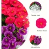 image:imageNearly Natural 14in UV Resistant Artificial Morning Glory Bush IndoorOutdoor  Set of 12Assorted 3