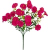 image:imageNearly Natural 14in UV Resistant Artificial Morning Glory Bush IndoorOutdoor  Set of 12Beauty