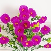 image:imageNearly Natural 14in UV Resistant Artificial Morning Glory Bush IndoorOutdoor  Set of 12Fuchsia